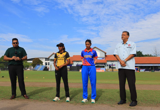 अन्तर्राष्ट्रिय टी–२० शृङ्खलाः नेपाल र मलेसिया फाइनल खेल खेल्दै