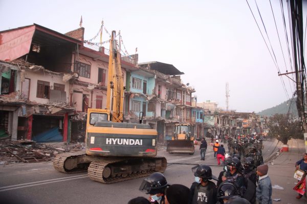 हेटौँडामा ५३१ घरटहरा भत्काइयो,बजार अस्तव्यस्त